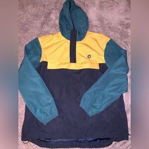 NWOT JACK & JONES COLOR BLOCK ALL WEATHER WINDBREAKER JACKET